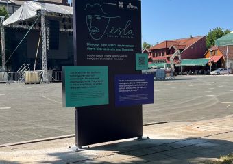 Nikola Tesla Network - Interactive Totems in Gospić